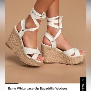 Lulus white Sandals